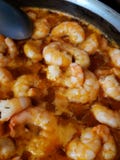 Spicy Habanero Shrimp royalty free stock photography Spicy Habanero Shrimp royalty free stock photography