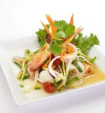 Spicy Seafood Salad Royalty Free Stock Photos Spicy Seafood Salad Royalty Free Stock Photos