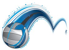 Spielen des Volleyballs vektor abbildung Spielen des Volleyballs vektor abbildung