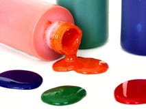 Spilled Bottle Of Paint Royalty Free Stock Photography Spilled Bottle Of Paint Royalty Free Stock Photography