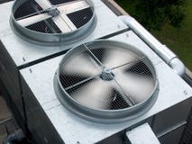 Spining bladen HVAC stock foto's Spining bladen HVAC stock foto's