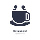 spinning cup icon on white background. Simple element illustration from People concept royalty free illustration spinning cup icon on white background. Simple element illustration from People concept royalty free illustration