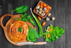 spiral filo pie stock photo spiral filo pie stock photo