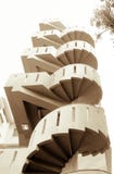 Spiral Staircase. Looking up a spiral staircase on the outside to a restored building used as a hotel Royalty Free Stock Photos Spiral Staircase. Looking up a spiral staircase on the outside to a restored building used as a hotel Royalty Free Stock Photos
