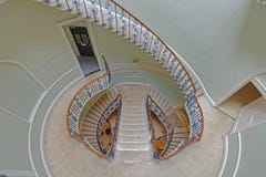 Spiral Staircase Inside Courtauld Gallery, Somerset House, London Royalty Free Stock Photography Spiral Staircase Inside Courtauld Gallery, Somerset House, London Royalty Free Stock Photography