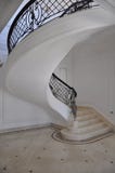 Spiral staircase in white Italian marble. stock photography Spiral staircase in white Italian marble. stock photography