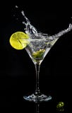 Splash Of A Cocktail In Martini Glass Royalty Free Stock Images