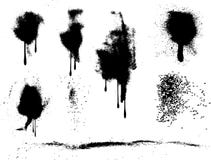 Splats da pintura de pulverizador de Grunge ilustração stock Splats da pintura de pulverizador de Grunge ilustração stock