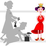 The spoiled child royalty free illustration The spoiled child royalty free illustration
