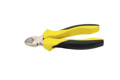 Sponge locksmith installation tool with rubberized handles side cutters. stock photo Sponge locksmith installation tool with rubberized handles side cutters. stock photo