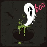 Spook die uit een wondermiddel vliegen Royalty-vrije Stock Afbeelding Spook die uit een wondermiddel vliegen Royalty-vrije Stock Afbeelding