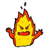 Spooky Flame Monster Cartoon Stock Photos
