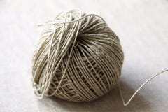 Jute twine spool stock photo Jute twine spool stock photo