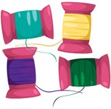 Spools With Threads Stock Photo Spools With Threads Stock Photo
