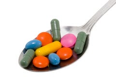 Spoon Of Drugs Royalty Free Stock Image