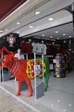 Lisbon, 16th July: Souvenirs Shop of Forca Portugal Sport Equip from Praca Figueira Square in Baixa in Lisbon