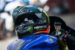 Sport Motorcycle helmet on tank royalty free stock images Sport Motorcycle helmet on tank royalty free stock images