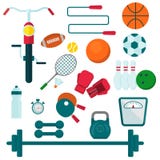 Sporta wyposażenie dla trenować royalty ilustracja Sporta wyposażenie dla trenować royalty ilustracja