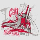 Sports action of basketball player on urban background vector illustration Sports action of basketball player on urban background vector illustration