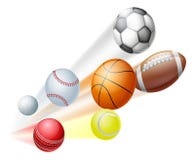 Sports Balls Concept Royalty Free Stock Image Sports Balls Concept Royalty Free Stock Image