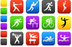 Sports Icon Collection Royalty Free Stock Photos