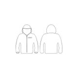 sports vest with hood icon. Element of T-shirt for mobile concept and web apps icon. Thin line icon for website design and stock illustration sports vest with hood icon. Element of T-shirt for mobile concept and web apps icon. Thin line icon for website design and stock illustration