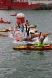 Sporttriathlonsimning royaltyfria bilder Sporttriathlonsimning royaltyfria bilder