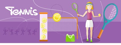 Sporty теннисист девушки с ракеткой иллюстрация вектора Sporty теннисист девушки с ракеткой иллюстрация вектора