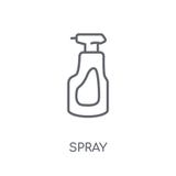 Spray linear icon. Modern outline Spray logo concept on white ba vector illustration Spray linear icon. Modern outline Spray logo concept on white ba vector illustration