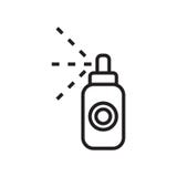 Spraying icon vector sign and symbol isolated on white background, Spraying logo concept vector illustration Spraying icon vector sign and symbol isolated on white background, Spraying logo concept vector illustration