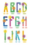 Spring alphabet letters A - L