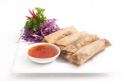 Spring Roll Royalty Free Stock Photo Spring Roll Royalty Free Stock Photo