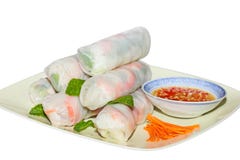 Spring Rolls Royalty Free Stock Photo Spring Rolls Royalty Free Stock Photo