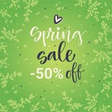 Spring sale colorful calligraphy stock illustration Spring sale colorful calligraphy stock illustration
