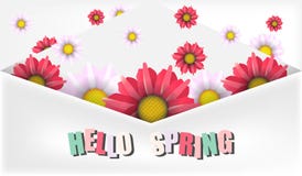 Spring sale floral banner stock illustration Spring sale floral banner stock illustration