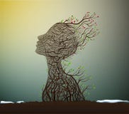 Spring soul concept, vector illustration Spring soul concept, vector illustration