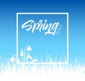 Spring vector grass sale background stock illustration Spring vector grass sale background stock illustration