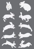 Springende konijnreeks stock illustratie Springende konijnreeks stock illustratie