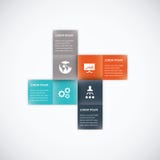 Square box business infographic option vector elem stock illustration Square box business infographic option vector elem stock illustration
