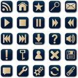 Square Icons Button Set Stock Photography Square Icons Button Set Stock Photography