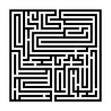 Square labyrinth, Maze for kids, Children riddle game, puzzle with an entry and an exit. royalty free illustration Square labyrinth, Maze for kids, Children riddle game, puzzle with an entry and an exit. royalty free illustration