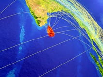 Sri Lanka vom Raum mit Netz stock abbildung Sri Lanka vom Raum mit Netz stock abbildung