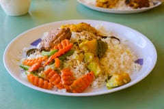 Sri lankan rice and curry dish. Sri lankan rice and curry royalty free stock image Sri lankan rice and curry dish. Sri lankan rice and curry royalty free stock image