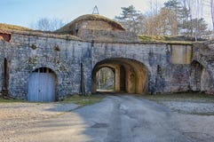 St-Andre Fort In Salins-les-Bains Royalty Free Stock Photo