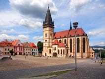 St. Egidius Basilica, Bardejov, Slovakia stock images St. Egidius Basilica, Bardejov, Slovakia stock images