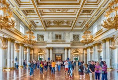 St George Hall, musée d'ermitage, St Petersburg, Russie Photographie stock St George Hall, musée d'ermitage, St Petersburg, Russie Photographie stock