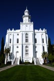 St. George Mormon LDS Temple White Stone Church Religion stock photos St. George Mormon LDS Temple White Stone Church Religion stock photos
