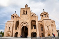 St Gregory la lampadina Cathedral, Yerevan immagini stock St Gregory la lampadina Cathedral, Yerevan immagini stock