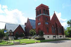 St- Johnsepiskopale kirche in Phillips County, Helena Arkansas lizenzfreie stockbilder St- Johnsepiskopale kirche in Phillips County, Helena Arkansas lizenzfreie stockbilder