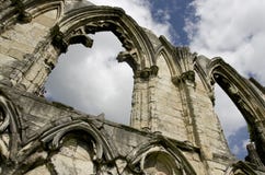 St Mary S Abbey Ruin,view Of Old Wall In York, England, United Kingdom Royalty Free Stock Photography St Mary S Abbey Ruin,view Of Old Wall In York, England, United Kingdom Royalty Free Stock Photography